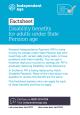 Disability benefits for adults under State Pension age factsheet cover